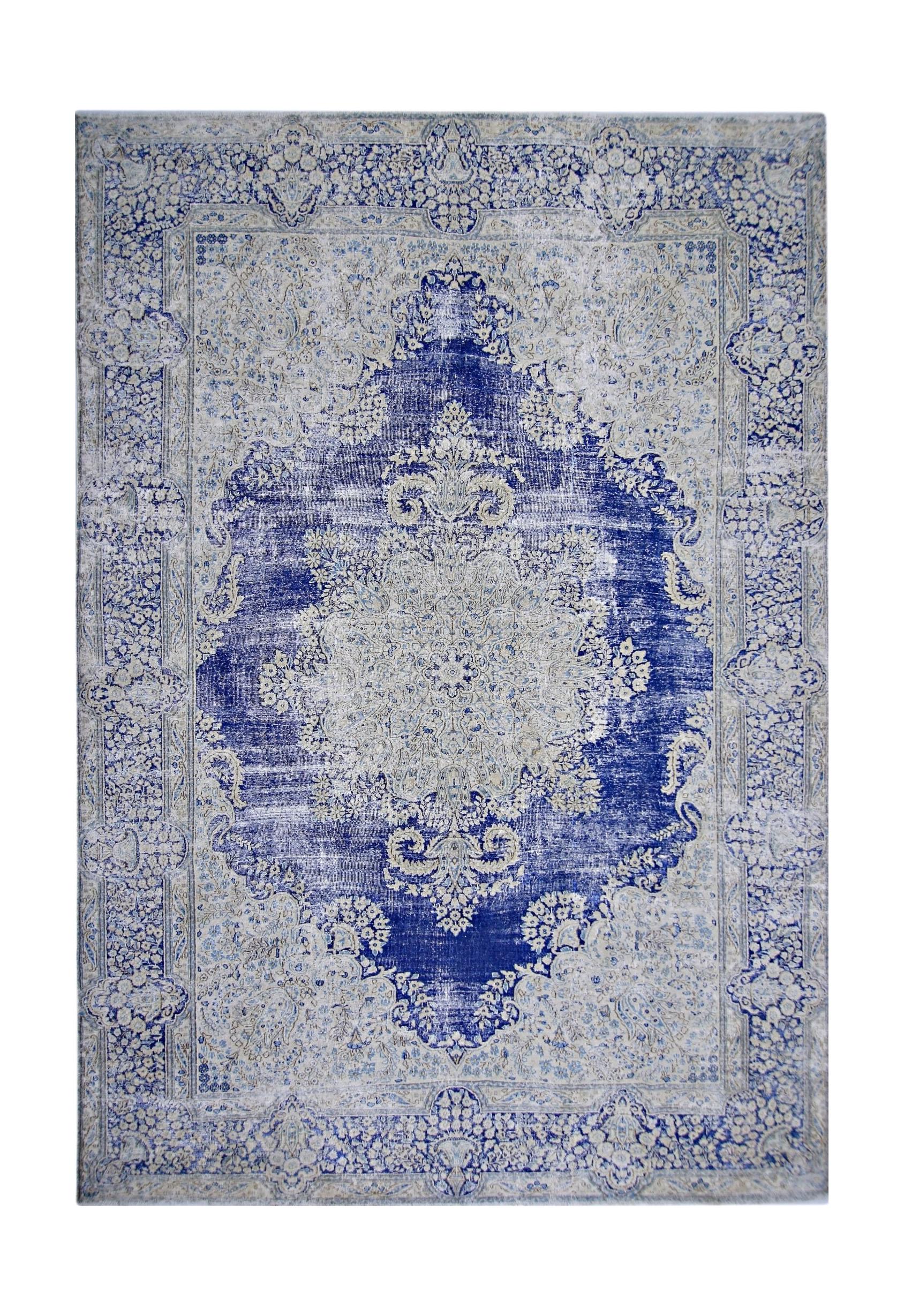 Handmade Vintage Persian Kerman Rug | 342 x 242 cm | 11'3" x 7'11" - Najaf Rugs & Textile