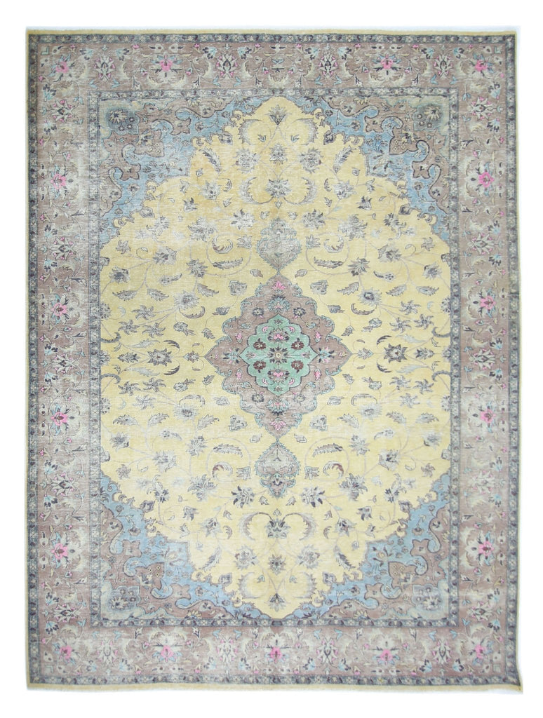 Handmade Vintage Persian Kerman Rug | 347 x 246 cm | 11'4" x 8'1" - Najaf Rugs & Textile