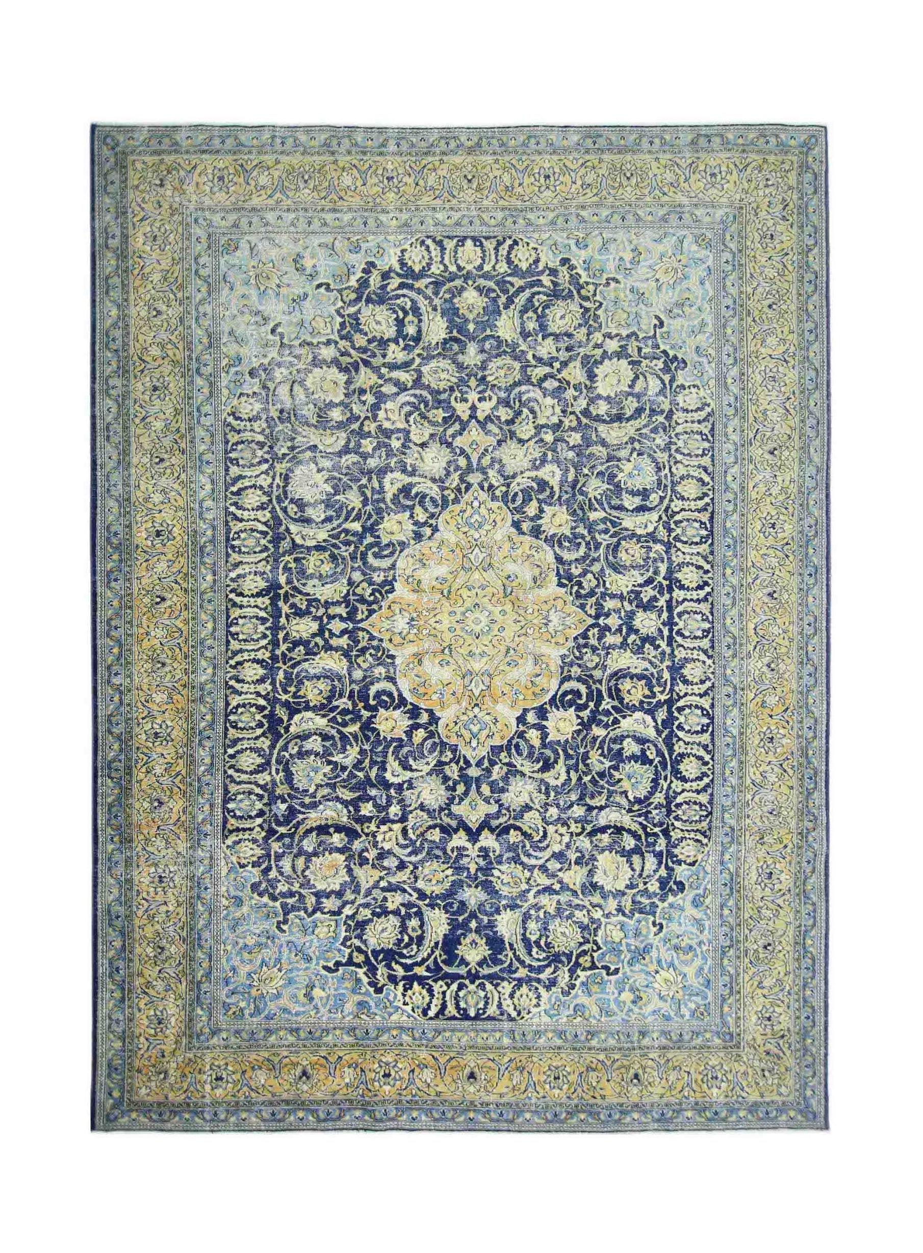Handmade Vintage Persian Kerman Rug | 348 x 240 cm | 11'5" x 7'10" - Najaf Rugs & Textile