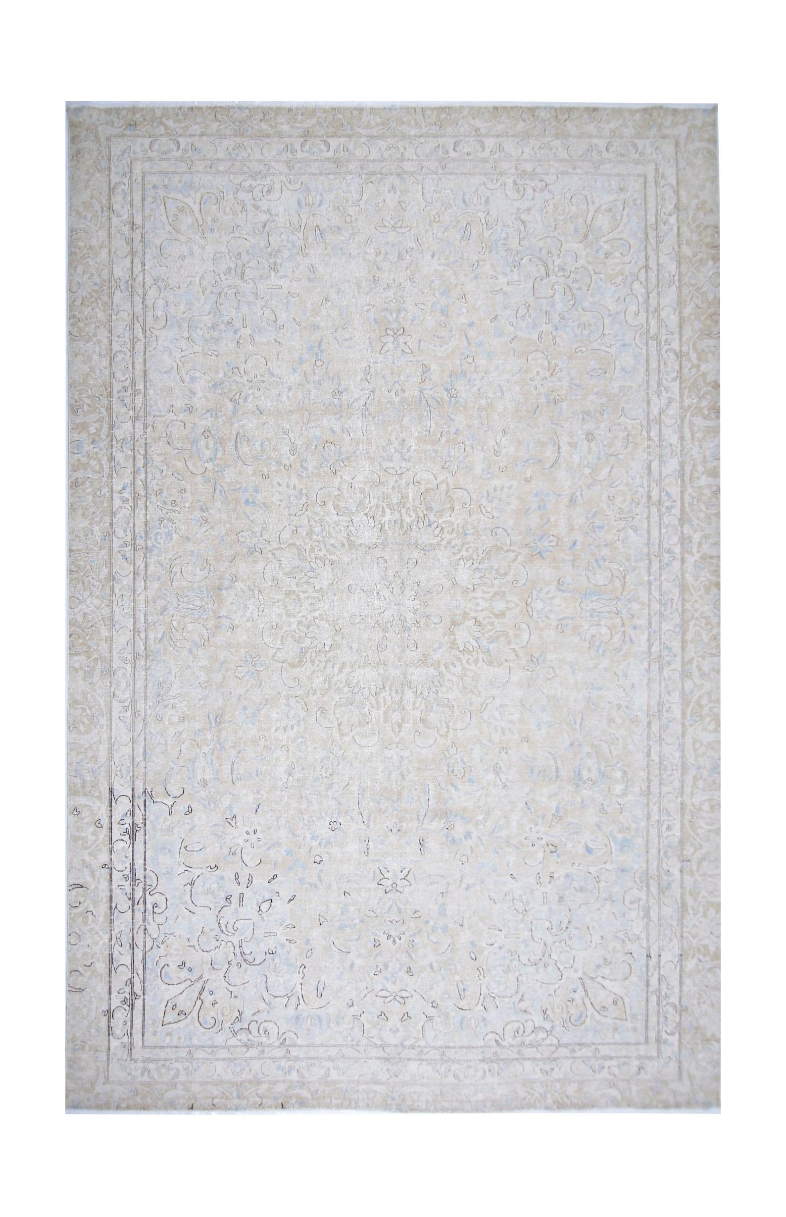 Handmade Vintage Persian Kerman Rug | 350 x 239 cm | 11'6" x 7'10" - Najaf Rugs & Textile