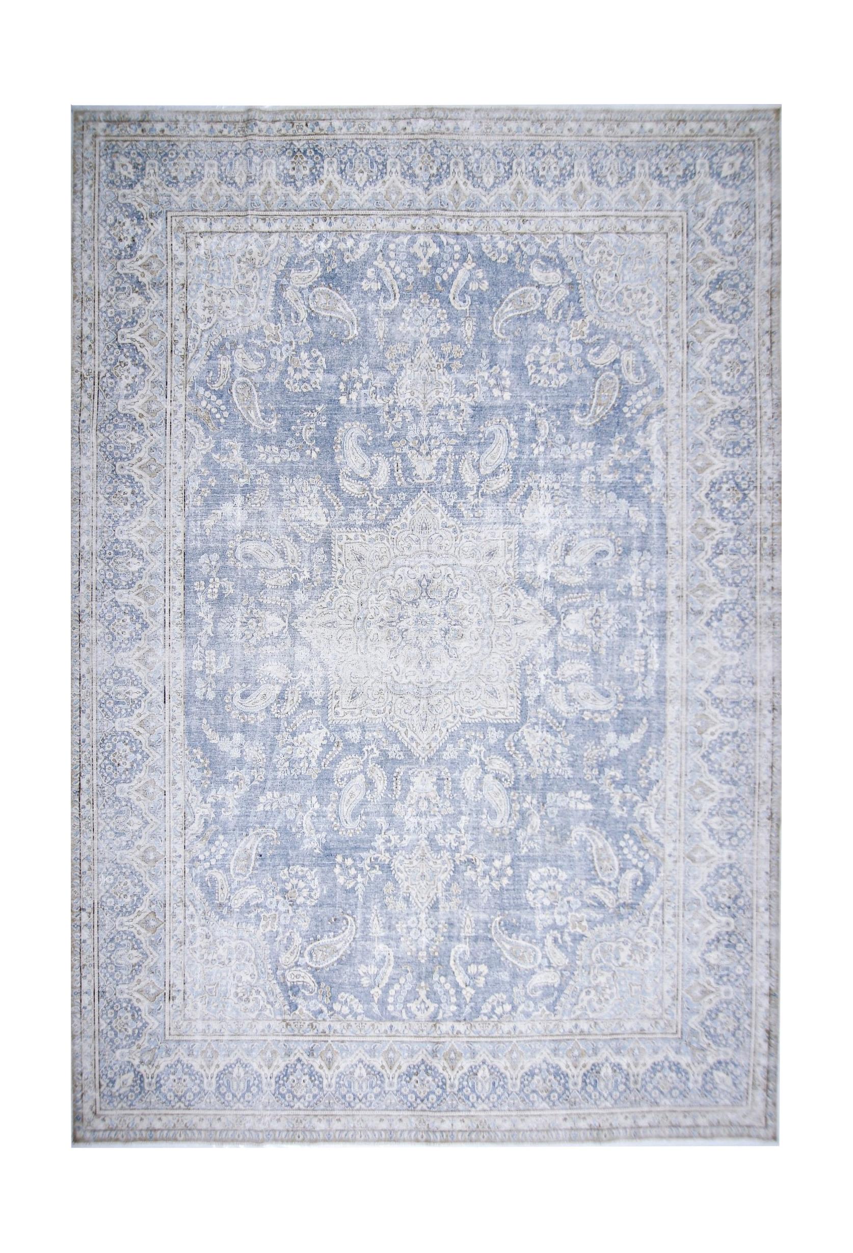 Handmade Vintage Persian Kerman Rug | 358 x 277 cm | 11'9" x 9'1" - Najaf Rugs & Textile