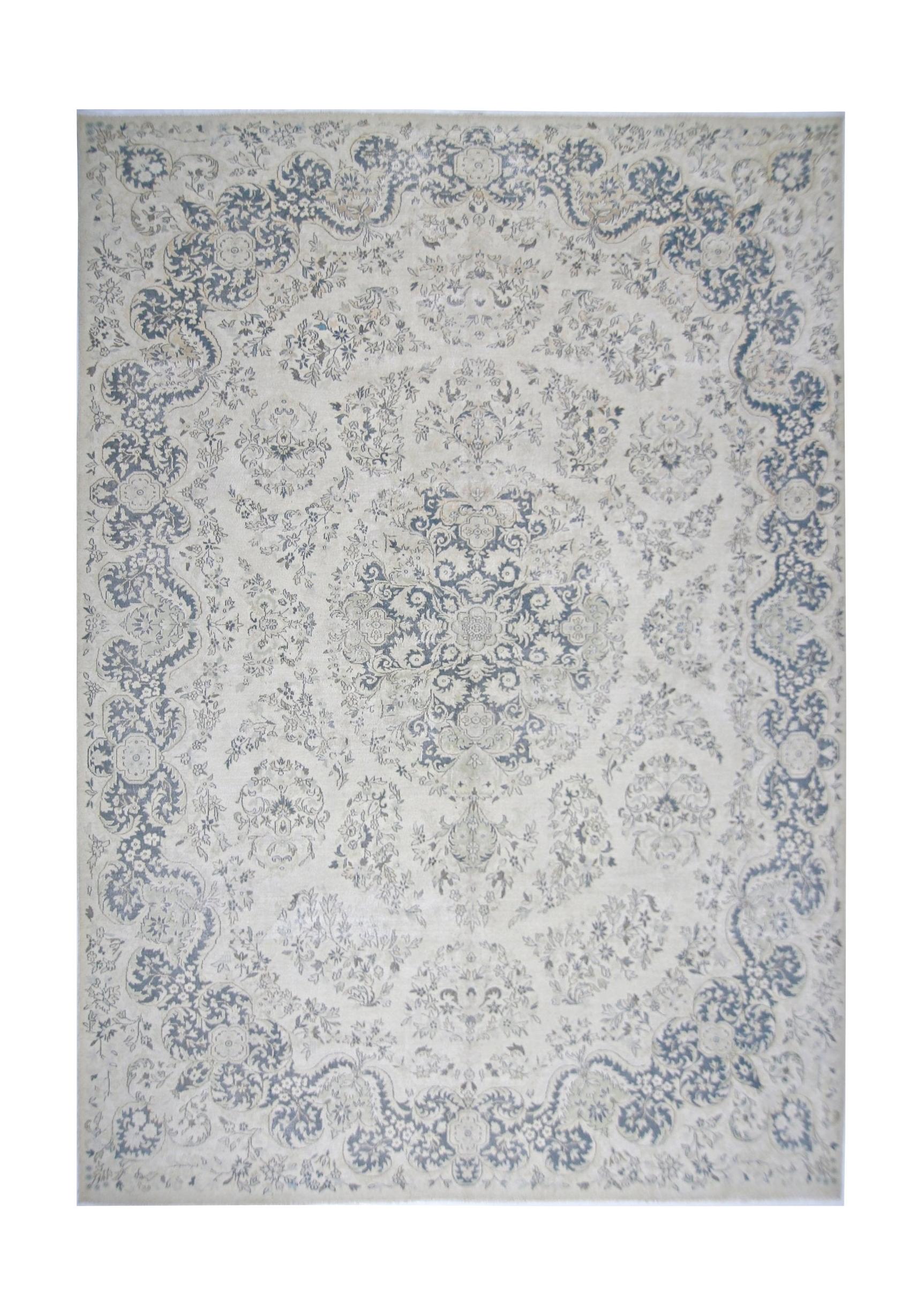 Handmade Vintage Persian Kerman Rug | 359 x 269 cm | 11'9" x 8'6" - Najaf Rugs & Textile