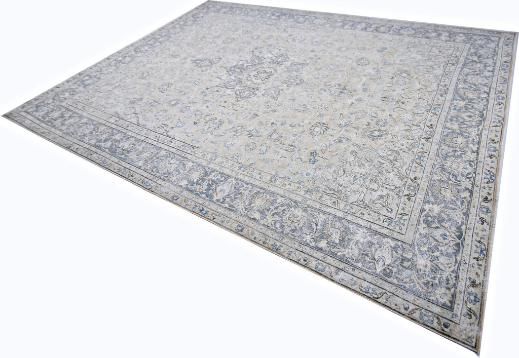 Handmade Vintage Persian Kerman Rug | 370 x 269 cm | 12'2" x 8'10" - Najaf Rugs & Textile