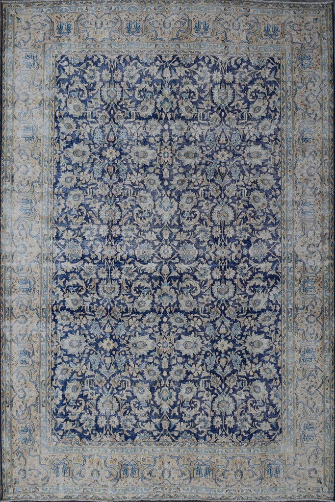 Handmade Vintage Persian Kerman Rug | 373 x 282 cm | 12'2" x 9'2" - Najaf Rugs & Textile