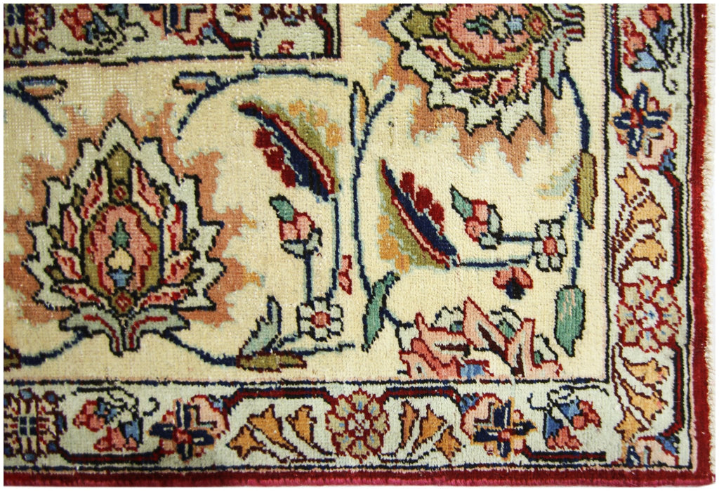 Handmade Vintage Persian Kerman Rug | 376 x 259 cm | 12'4" x 8'6" - Najaf Rugs & Textile