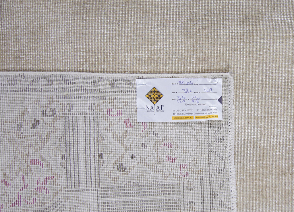 Handmade Vintage Persian Kerman Rug | 376 x 290 cm | 12'4" x 9'6" - Najaf Rugs & Textile