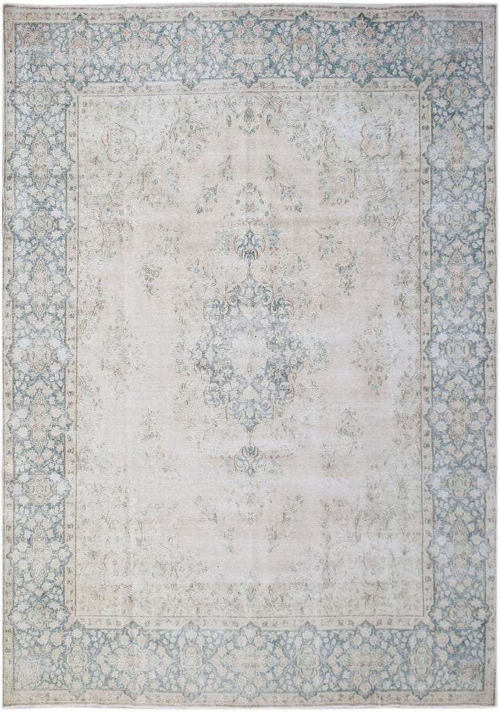 Handmade Vintage Persian Kerman Rug | 390 x 290 cm | 12'10" x 9'7" - Najaf Rugs & Textile