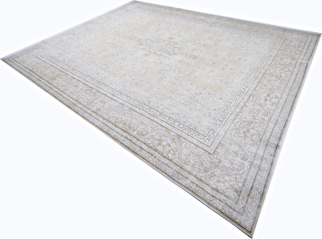 Handmade Vintage Persian Kerman Rug | 402 x 296 cm | 13'2" x 9'8" - Najaf Rugs & Textile