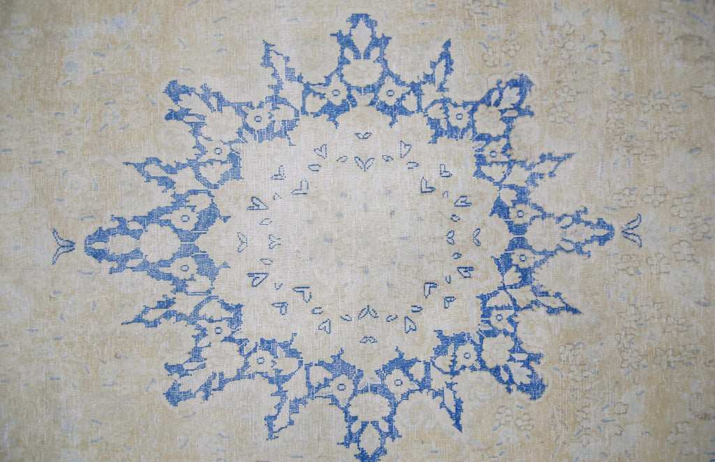 Handmade Vintage Persian Kerman Rug | 409 x 295 cm | 13'5" x 9'8" - Najaf Rugs & Textile
