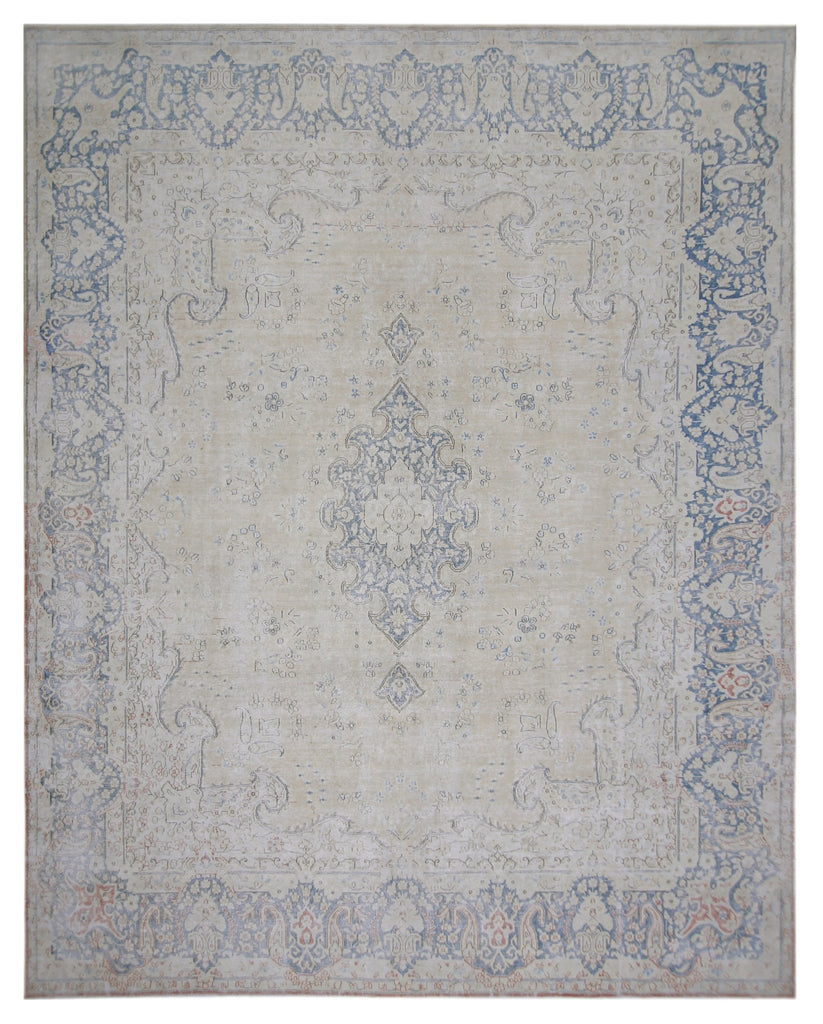 Handmade Vintage Persian Kerman Rug | 410 x 306 cm | 13'5" x 10' - Najaf Rugs & Textile