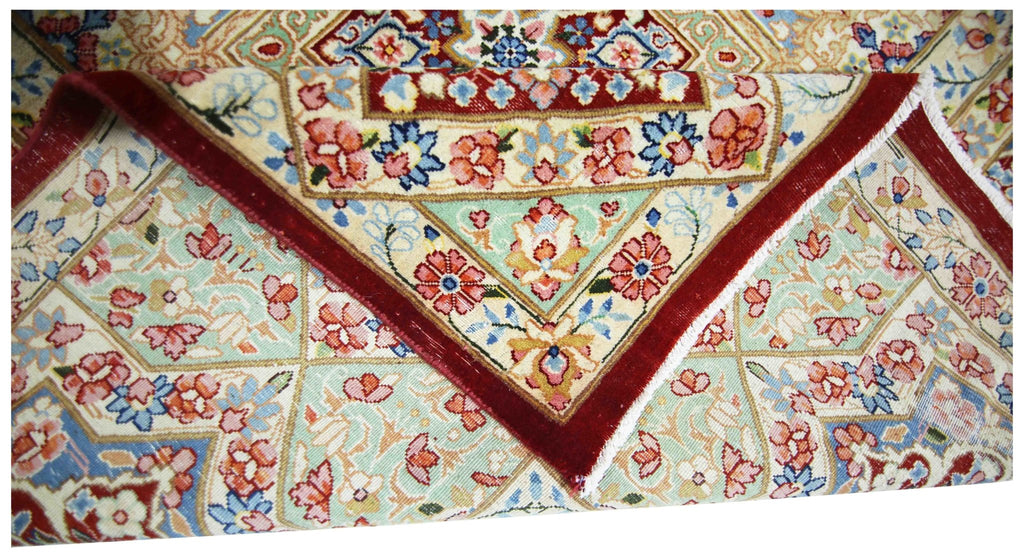 Handmade Vintage Persian Kerman Rug | 418 x 306 cm | 13'8" x 10' - Najaf Rugs & Textile