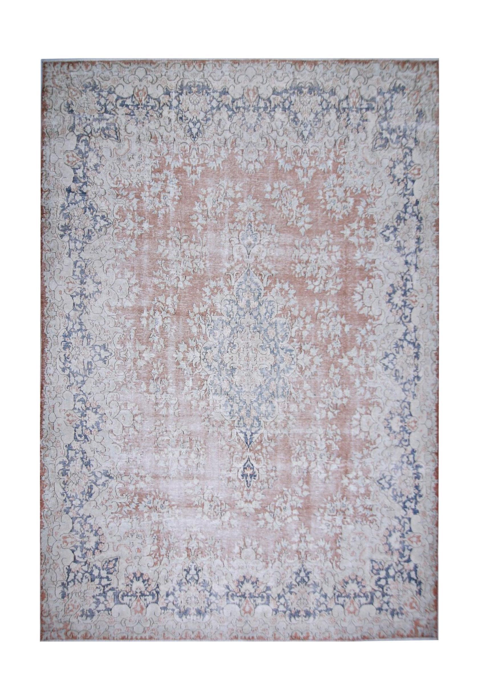 Handmade Vintage Persian Kerman Rug | 423 x 295 cm | 13'10" x 9'8" - Najaf Rugs & Textile