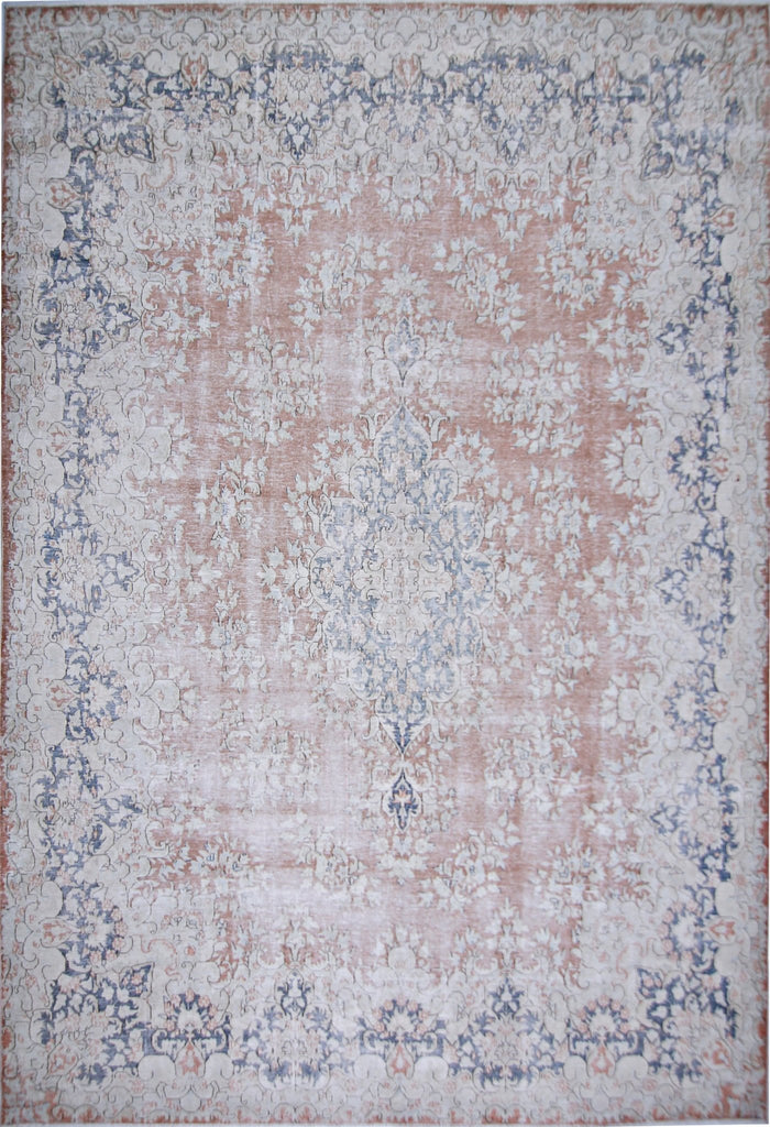 Handmade Vintage Persian Kerman Rug | 423 x 295 cm | 13'10" x 9'8" - Najaf Rugs & Textile