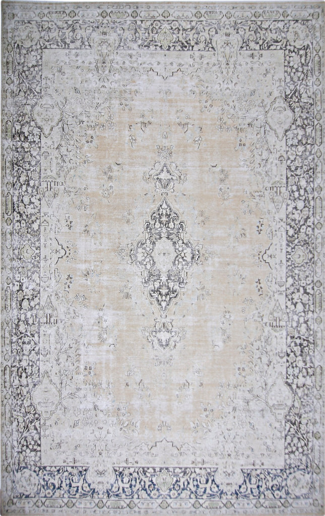 Handmade Vintage Persian Kerman Rug | 482 x 304 cm | 15'10" x 10' - Najaf Rugs & Textile