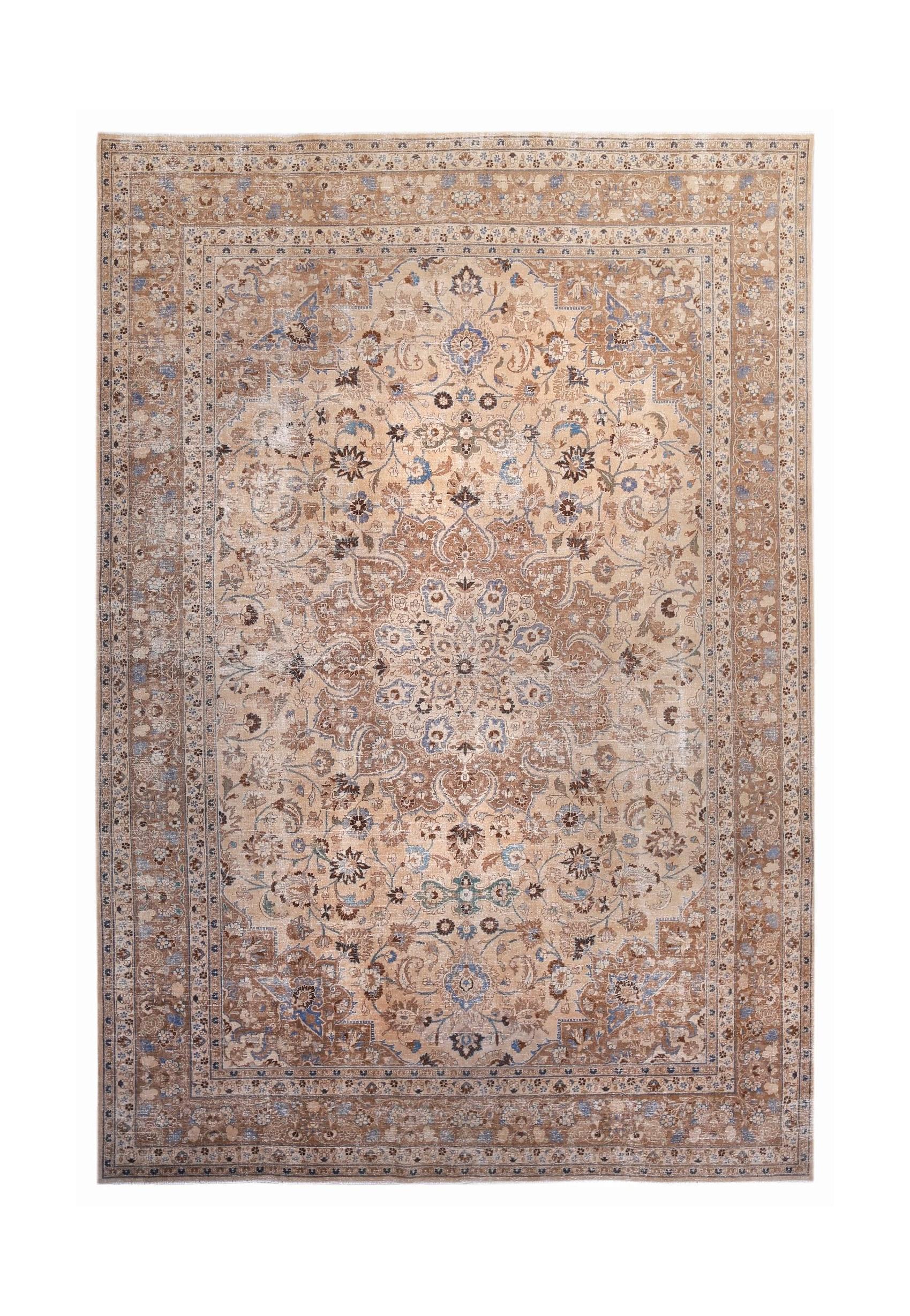 Handmade Vintage Persian Kerman Rug | 485 x 325 cm | 15'11" x 10'8" - Najaf Rugs & Textile