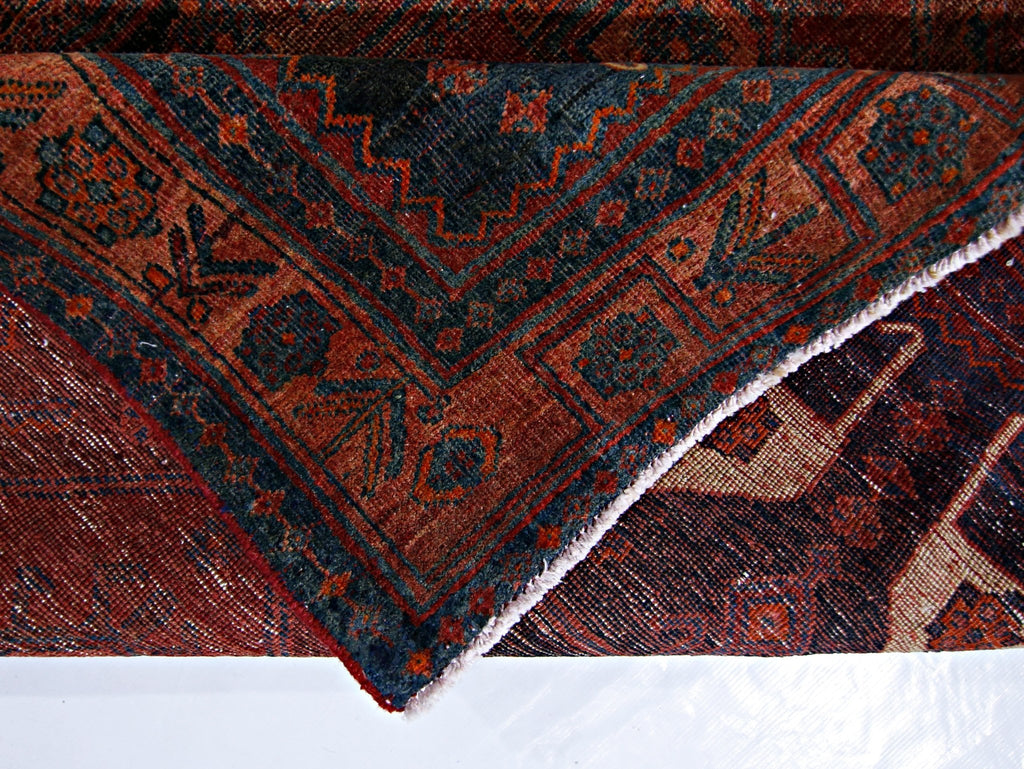 Handmade Vintage Persian Koliai Rug | 285 x 142 cm | 9'4" x 4'8" - Najaf Rugs & Textile