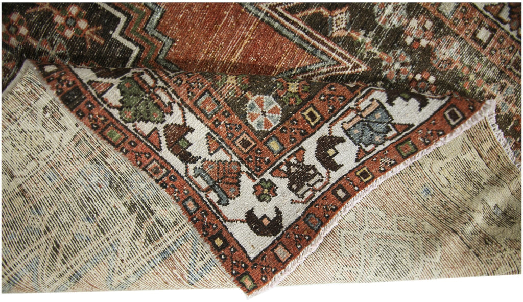 Handmade Vintage Persian Mazlaghan Rug | 182 x 117 cm | 6' x 3'10" - Najaf Rugs & Textile