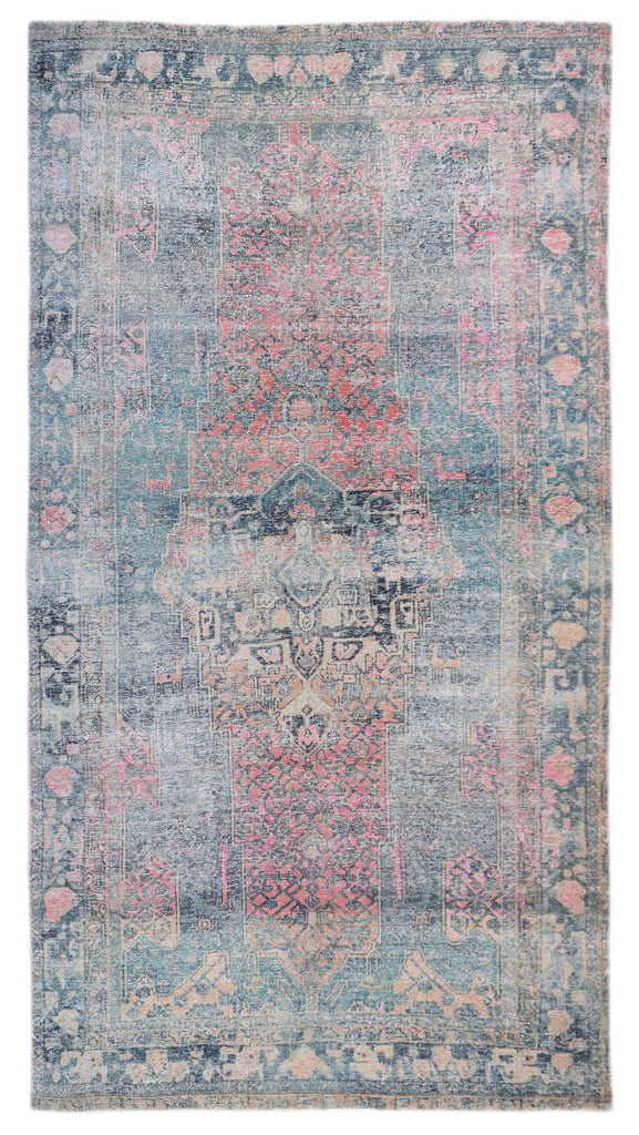 Handmade Vintage Persian Mazlaghan Rug | 350 x 180 cm | 11'6" x 5'11" - Najaf Rugs & Textile