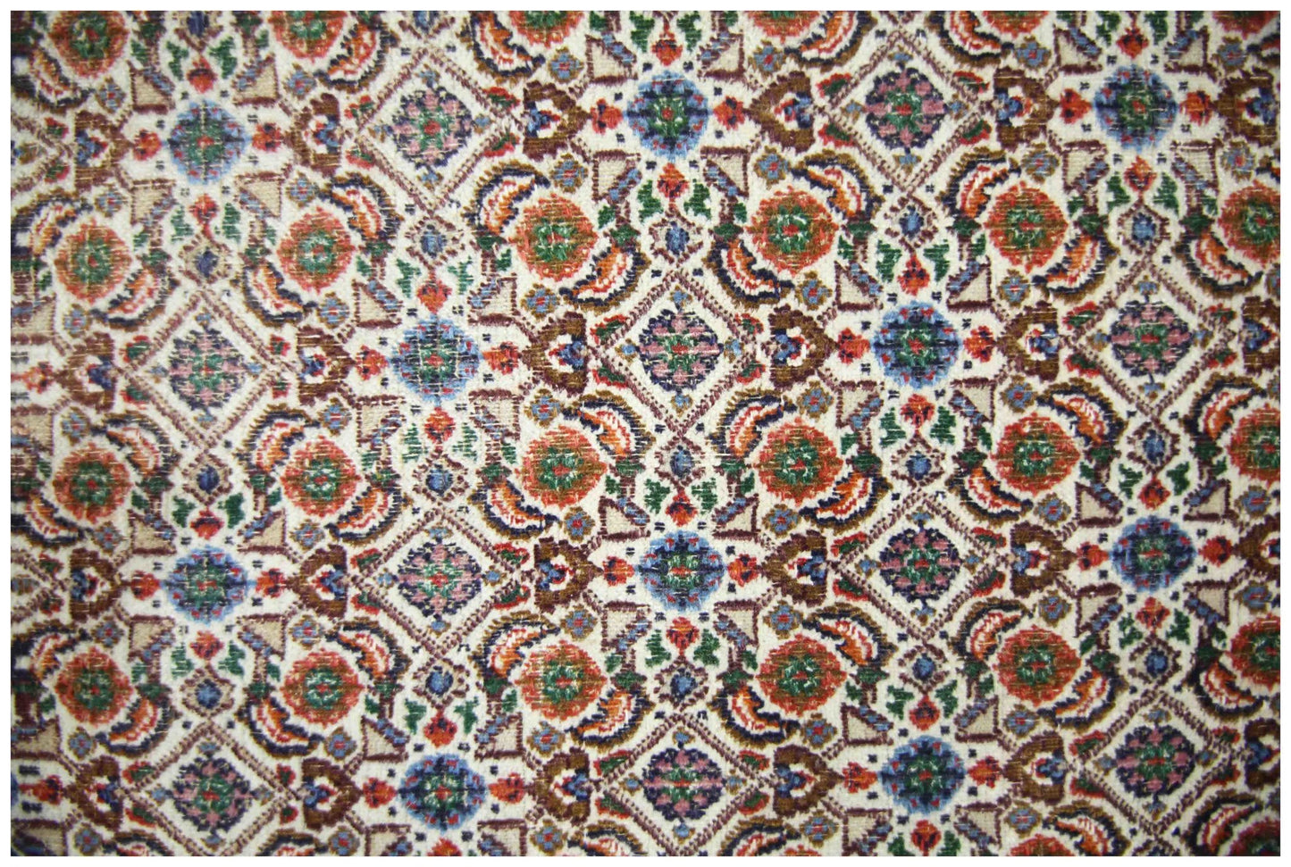 Handmade Vintage Persian Moud Rug | 196 x 189 cm | 6'5" x 6'3" - Najaf Rugs & Textile