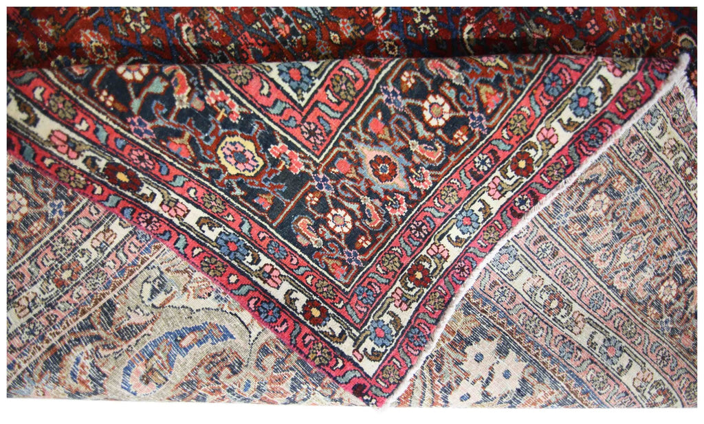 Handmade Vintage Persian Moud Rug | 297 x 212 cm | 9'9" x 6'11" - Najaf Rugs & Textile