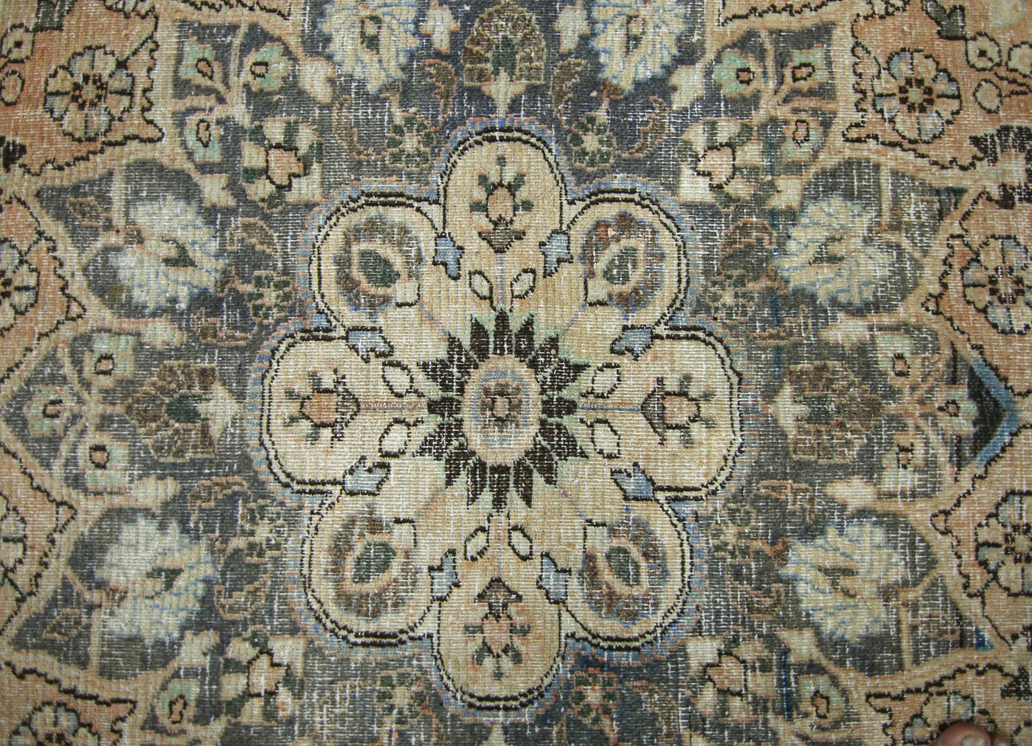 Handmade Vintage Persian Moud Rug | 322 x 241 cm | 10'7" x 7'11" - Najaf Rugs & Textile