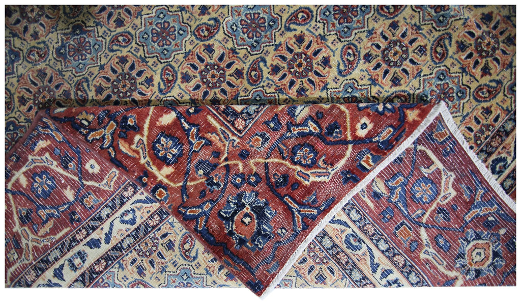 Handmade Vintage Persian Moud Rug | 349 x 232 cm | 11'5" x 7'7" - Najaf Rugs & Textile