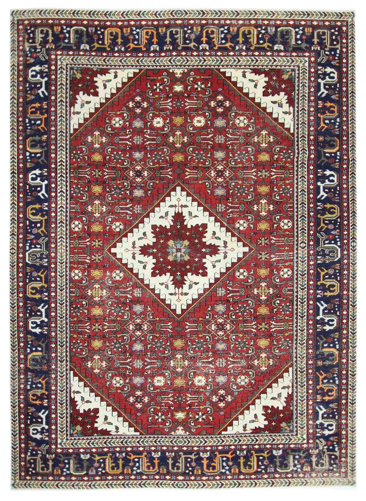 Handmade Vintage Persian Nahavand Rug | 333 x 240 cm | 10'11" x 7'10" - Najaf Rugs & Textile