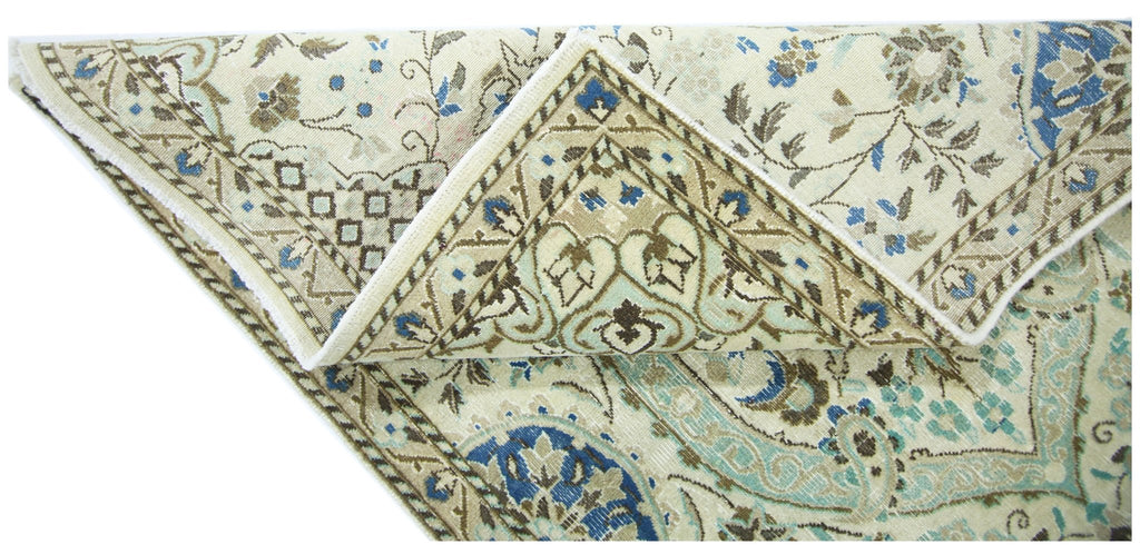 Handmade Vintage Persian Nain Rug | 137 x 85 cm | 4'6" x 2'10" - Najaf Rugs & Textile