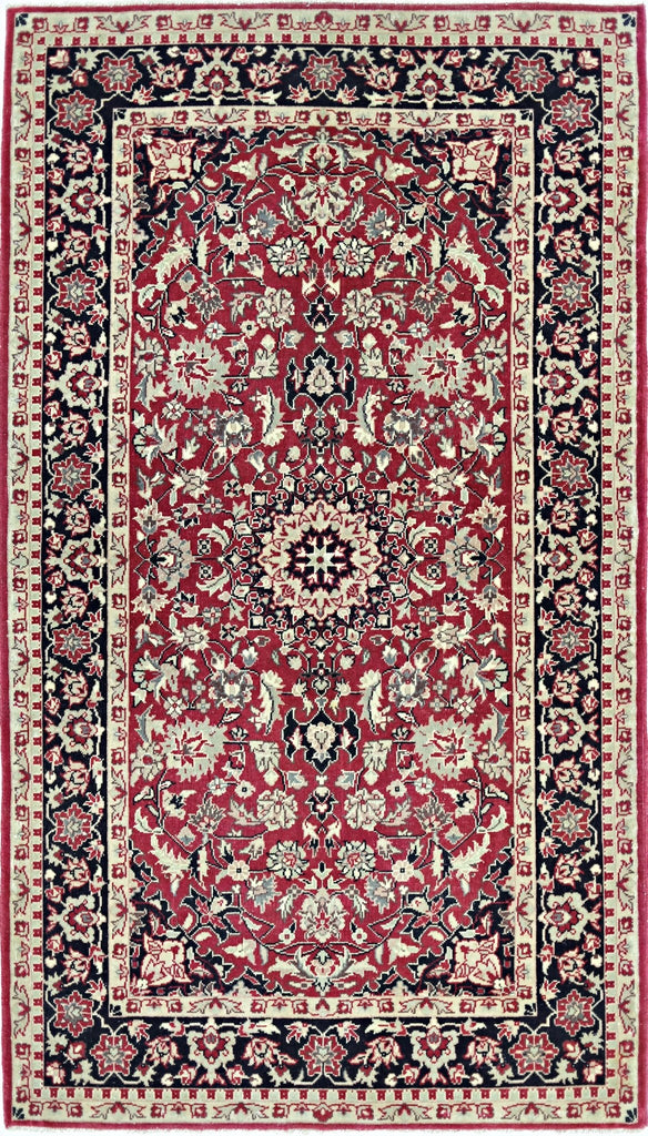 Handmade Vintage Persian Najafabad Rug | 158 x 91 cm | 5'2" x 2'11" - Najaf Rugs & Textile
