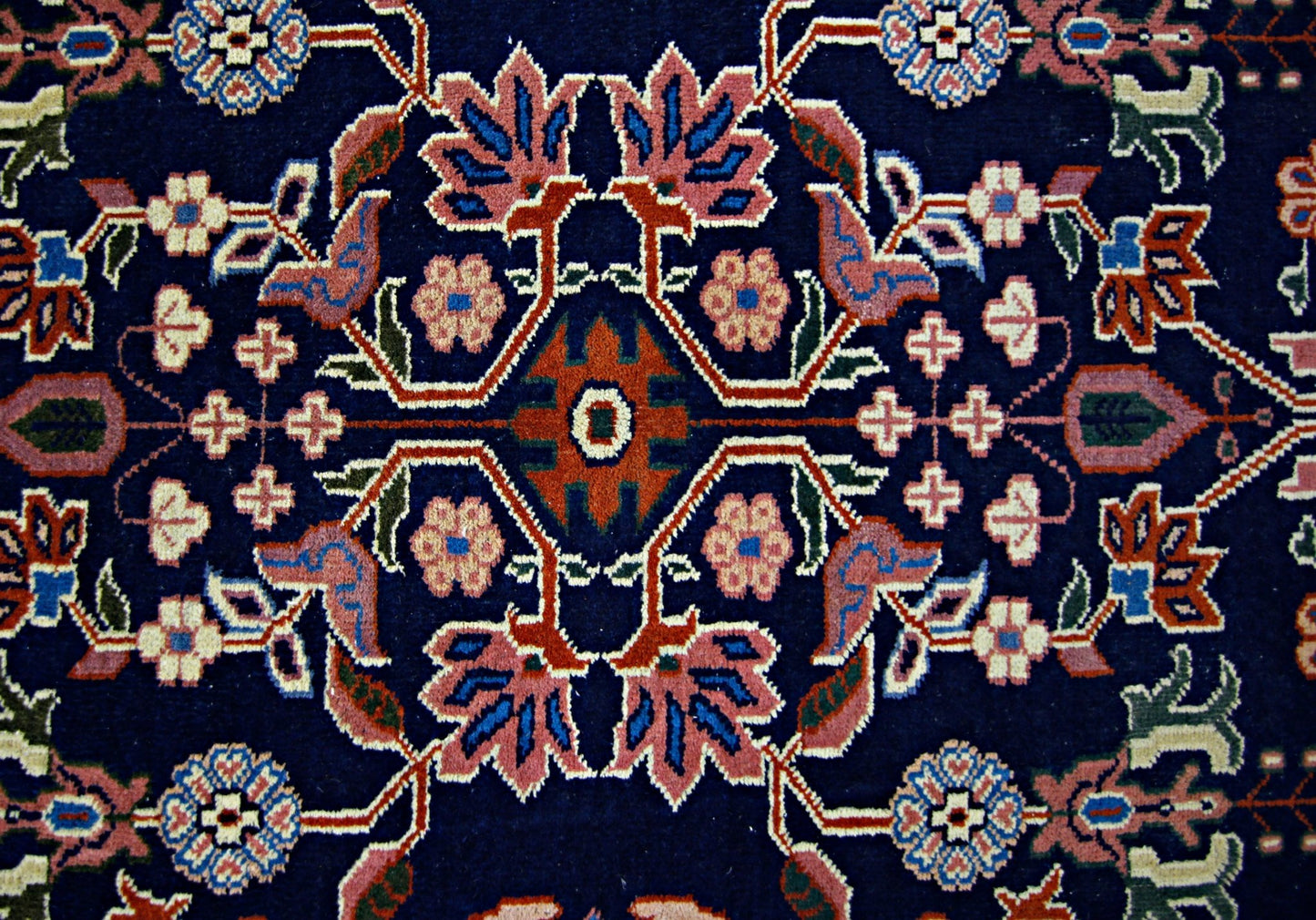 Handmade Vintage Persian Rug | 108 x 83 cm | 3'6" x 2'9" - Najaf Rugs & Textile