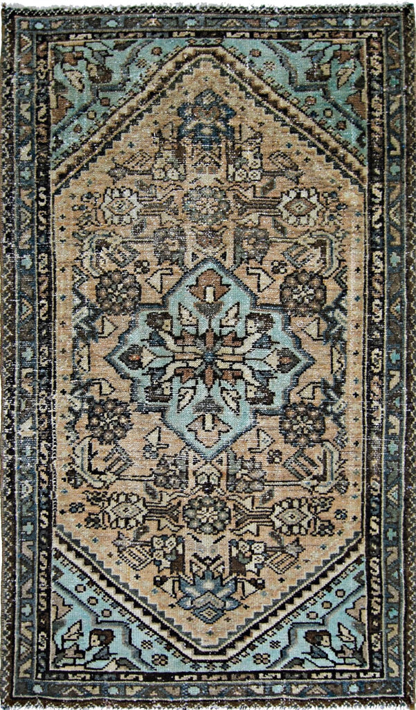 Handmade Vintage Persian Rug | 120 x 71 cm | 3'11" x 2'4" - Najaf Rugs & Textile