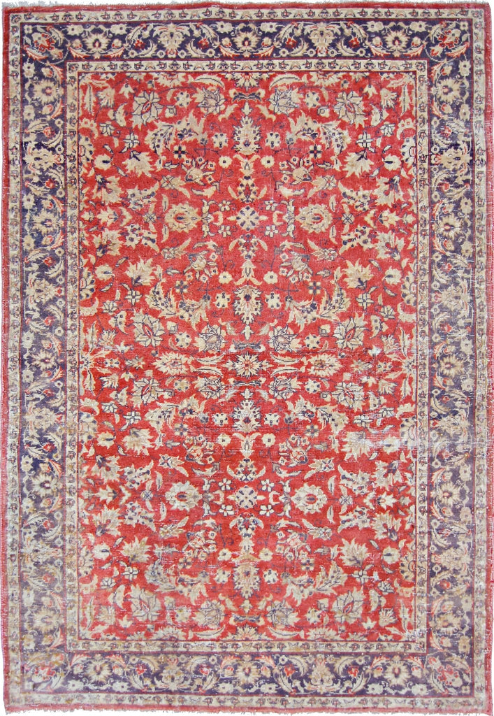 Handmade Vintage Persian Rug | 120 x 82 cm | 3'11" x 2'8" - Najaf Rugs & Textile