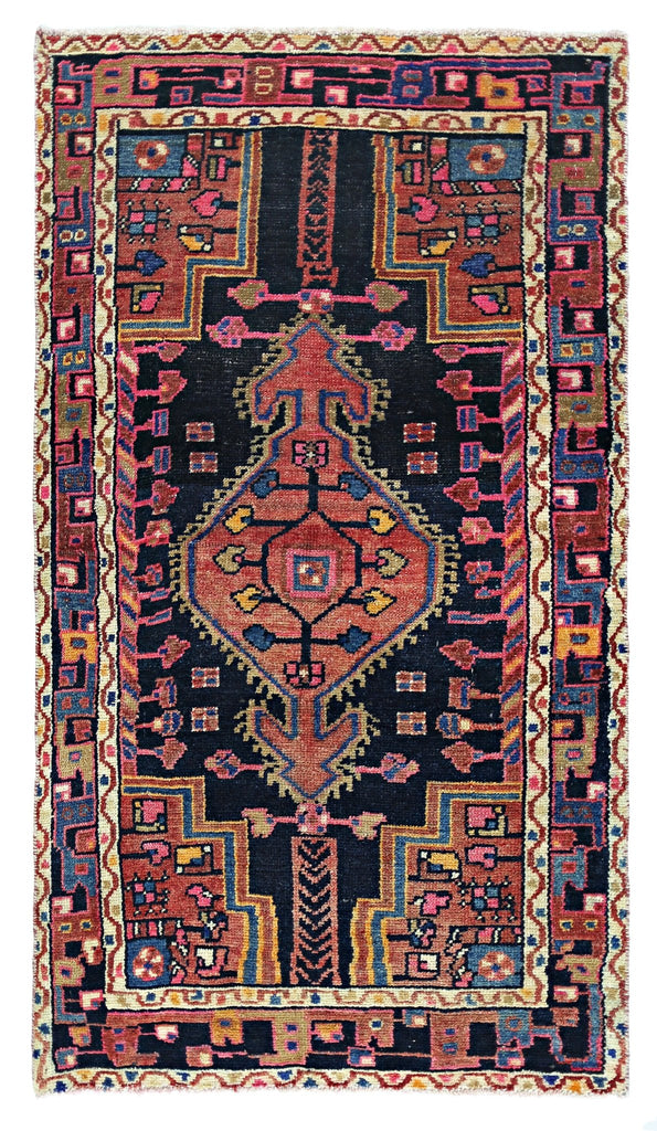 Handmade Vintage Persian Rug | 125 x 70 cm | 4'1" x 2'2" - Najaf Rugs & Textile
