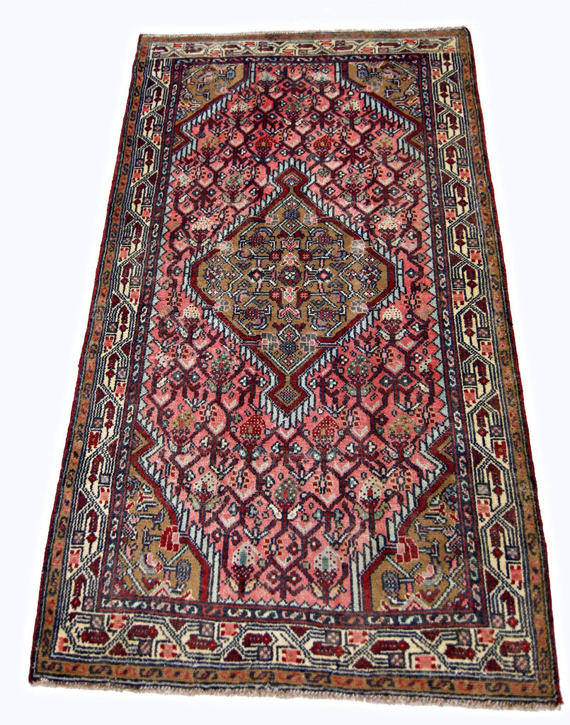 Handmade Vintage Persian Rug | 125 x 76 cm | 4'1" x 2'6" - Najaf Rugs & Textile