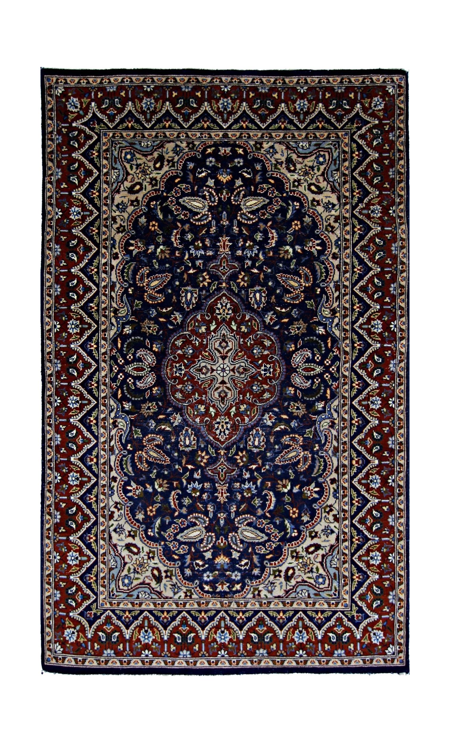 Handmade Vintage Persian Rug | 130 x 77 cm | 4'3" x 2'6" - Najaf Rugs & Textile