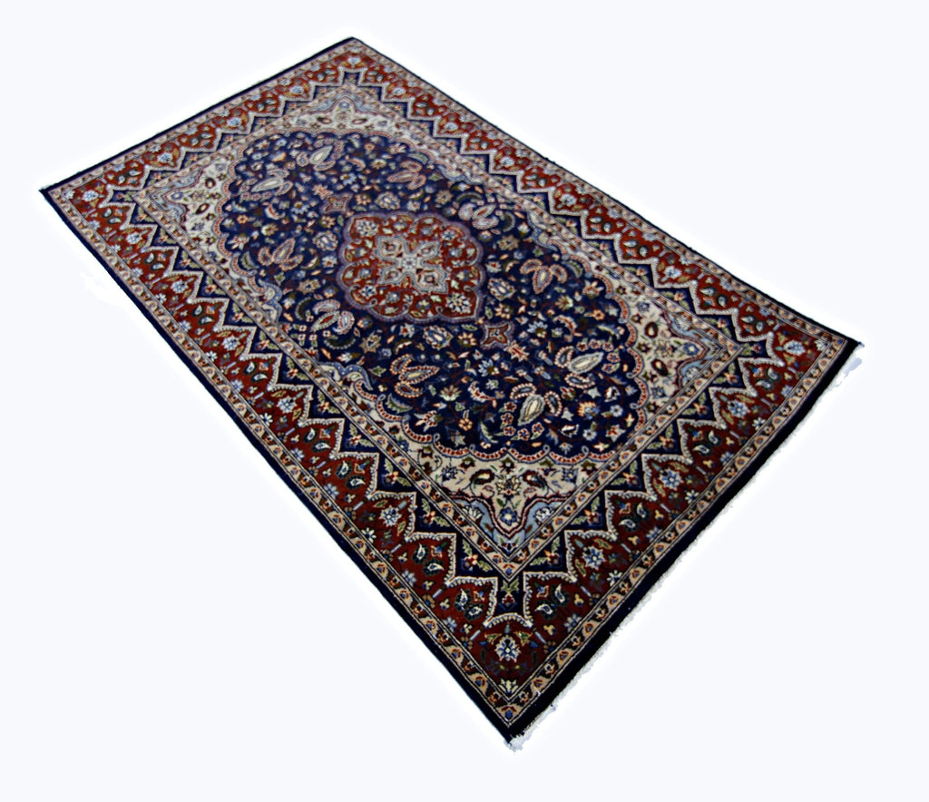 Handmade Vintage Persian Rug | 130 x 77 cm | 4'3" x 2'6" - Najaf Rugs & Textile