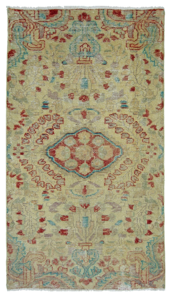 Handmade Vintage Persian Rug | 131 x 79 cm | 4'4" x 2'4" - Najaf Rugs & Textile