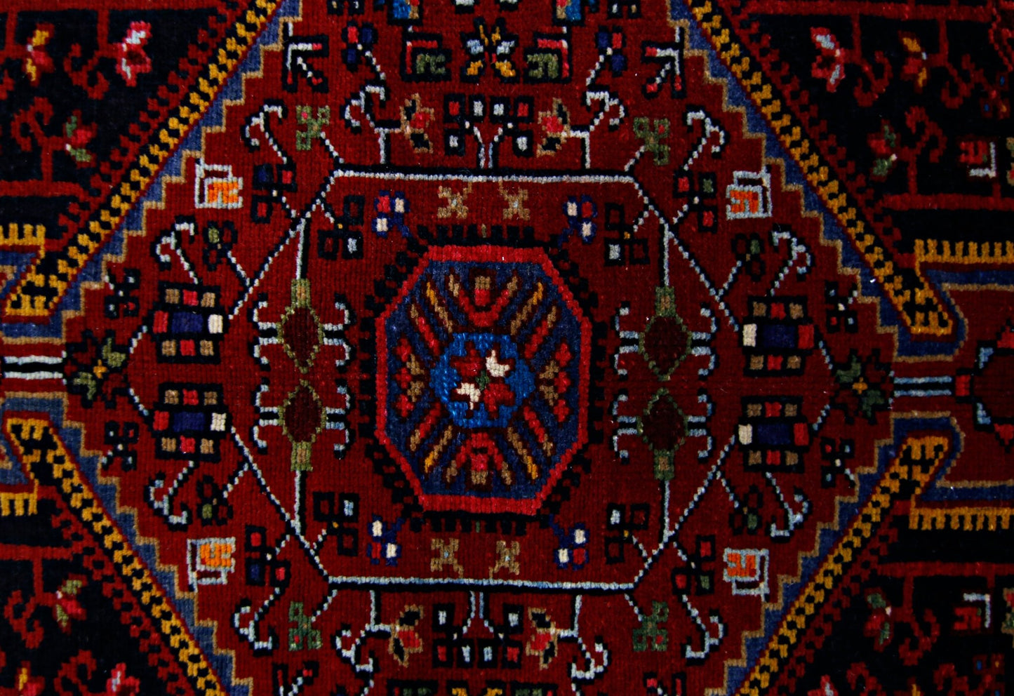 Handmade Vintage Persian Rug | 133 x 84 cm | 4'4" x 2'9" - Najaf Rugs & Textile