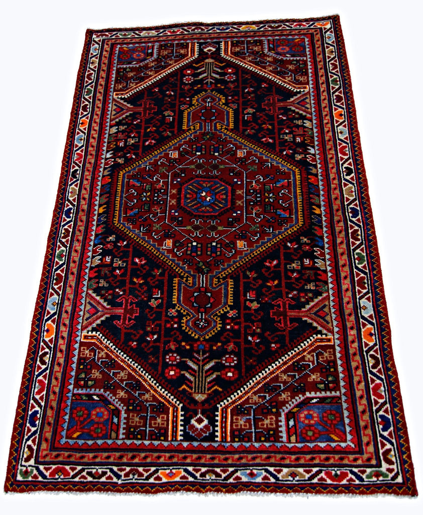 Handmade Vintage Persian Rug | 133 x 84 cm | 4'4" x 2'9" - Najaf Rugs & Textile