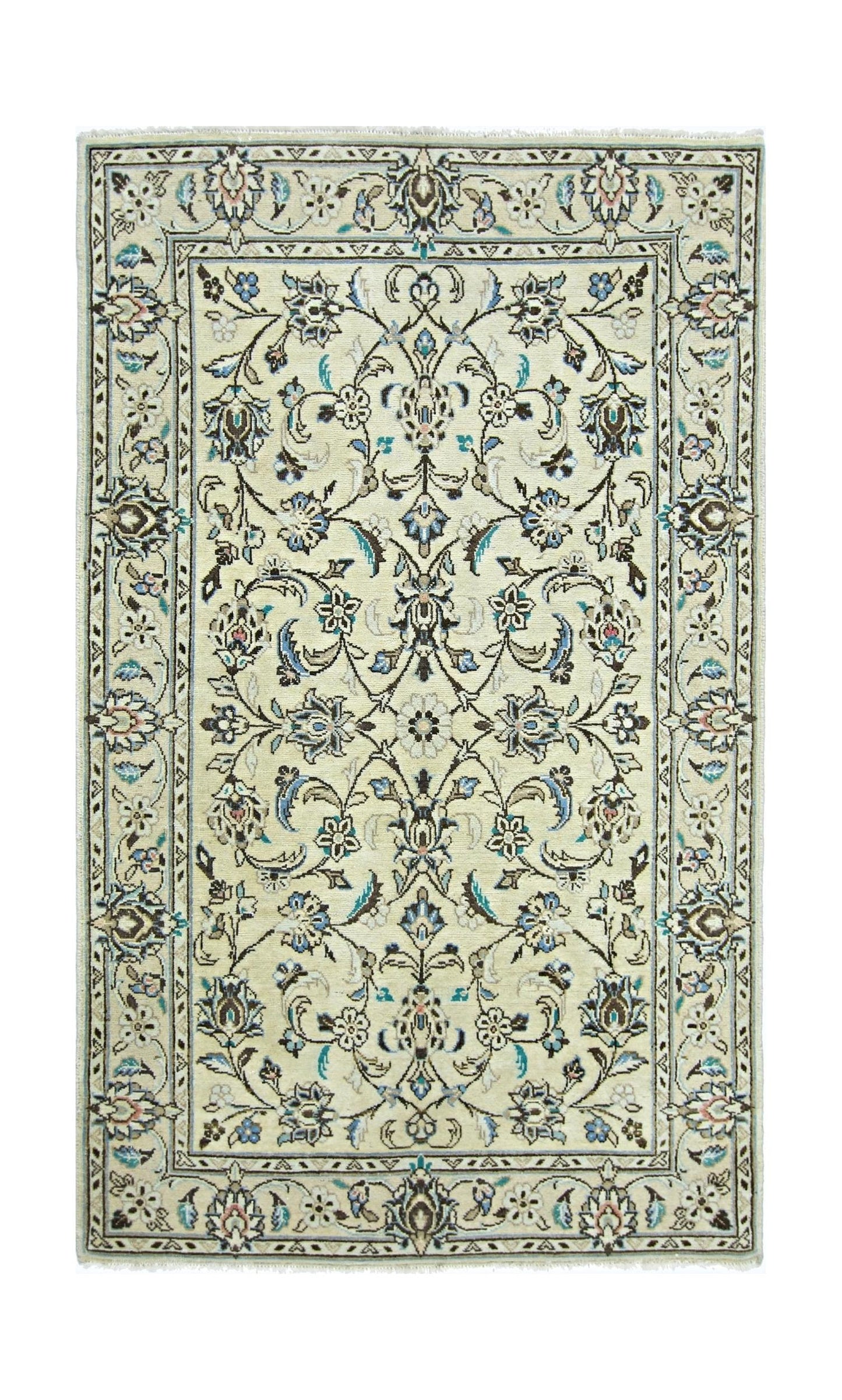 Handmade Vintage Persian Rug | 138 x 80 cm | 4'6" x 2'8" - Najaf Rugs & Textile