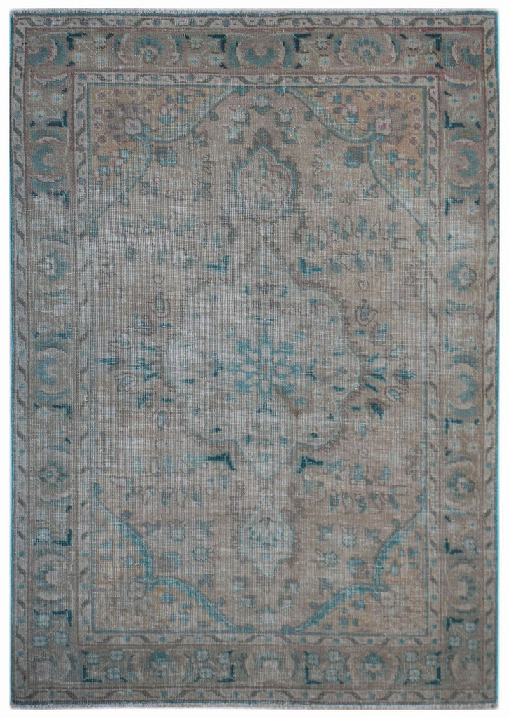 Handmade Vintage Persian Rug | 142 x 96 cm | 4'8" x 3'2" - Najaf Rugs & Textile