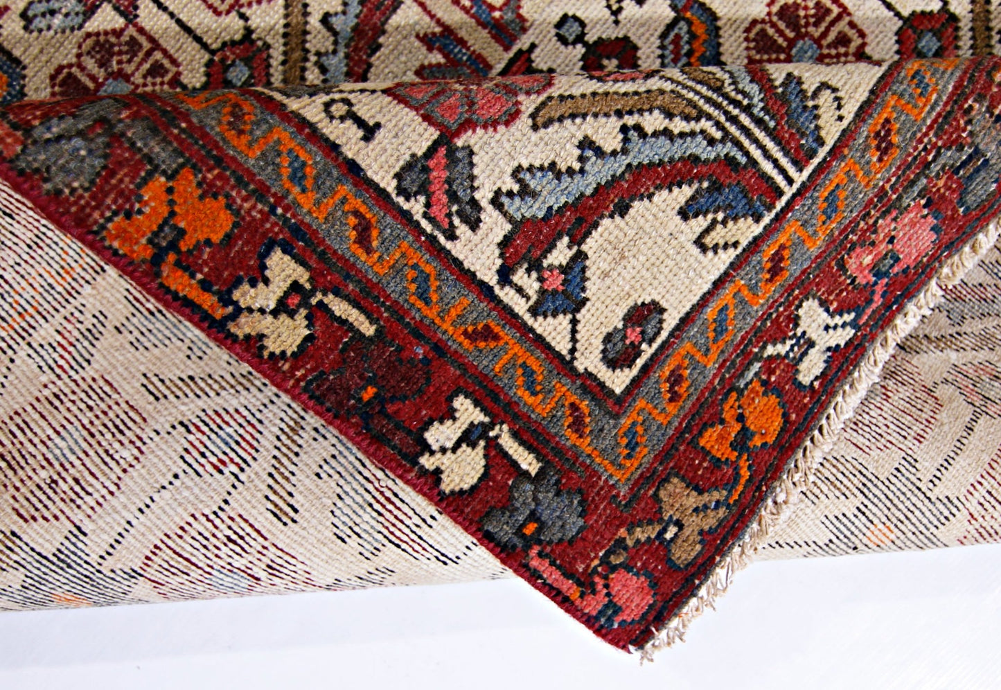 Handmade Vintage Persian Rug | 143 x 93 cm | 4'8" x 3' - Najaf Rugs & Textile