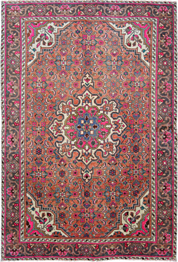Handmade Vintage Persian Rug | 145 x 97 cm | 4'9" x 3'2" - Najaf Rugs & Textile