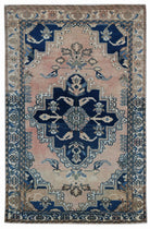 Handmade Vintage Persian Rug | 148 x 98 cm | 4'10" x 3'3" - Najaf Rugs & Textile