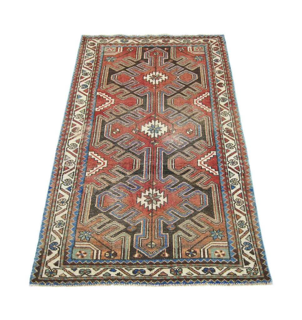 Handmade Vintage Persian Rug | 149 x 100 cm | 4'10" x 3'3" - Najaf Rugs & Textile
