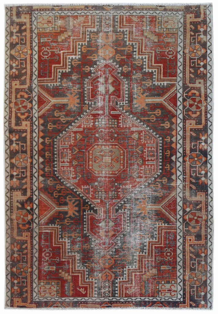Handmade Vintage Persian Rug | 150 x 106 cm | 4'10" x 3'5" - Najaf Rugs & Textile
