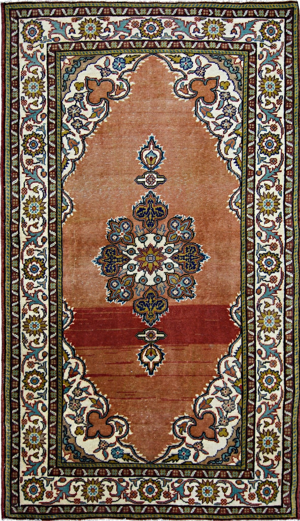 Handmade Vintage Persian Rug | 150 x 87 cm | 4'11" x 2'10" - Najaf Rugs & Textile