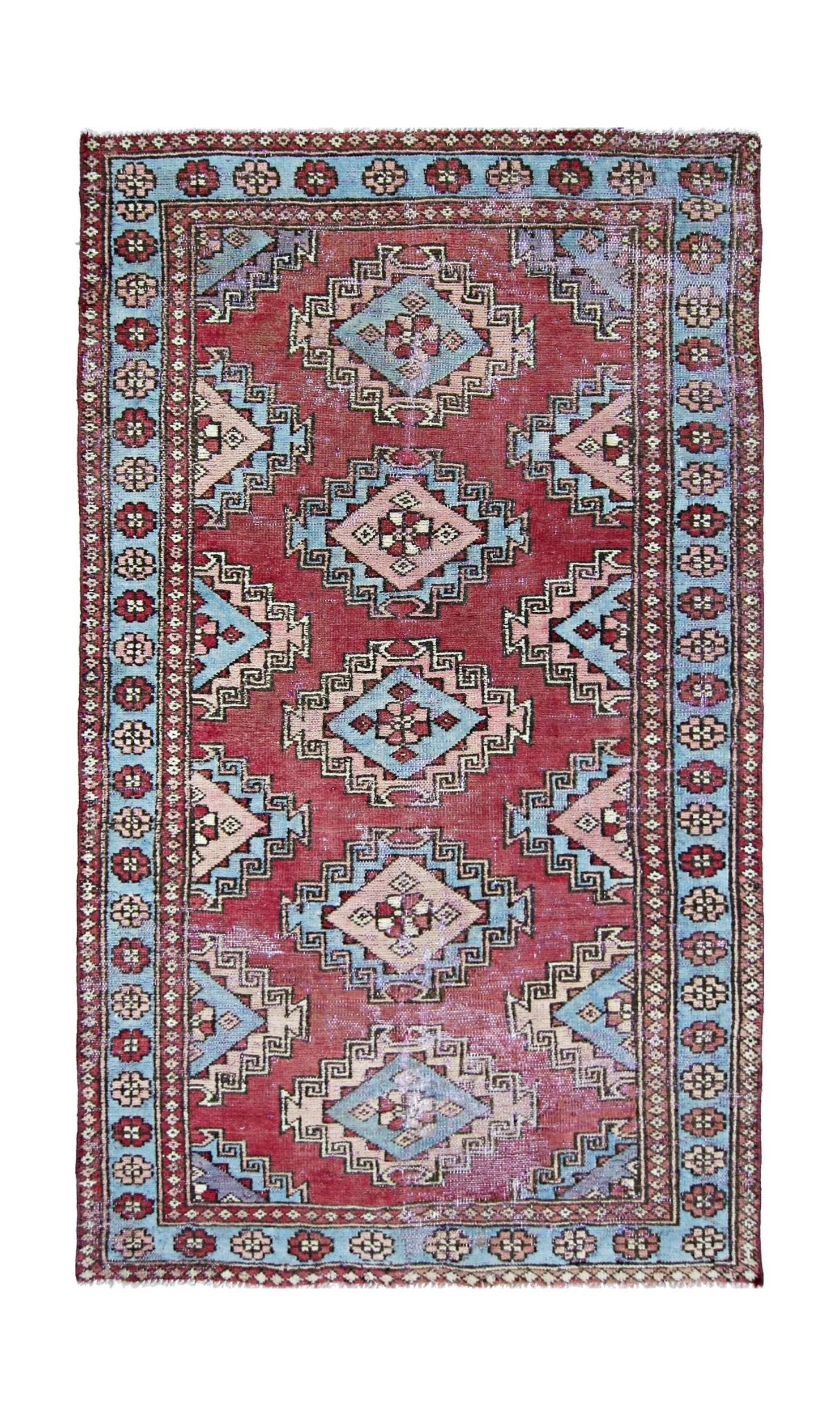 Handmade Vintage Persian Rug | 151 x 89 cm | 4'11" x 2'11" - Najaf Rugs & Textile
