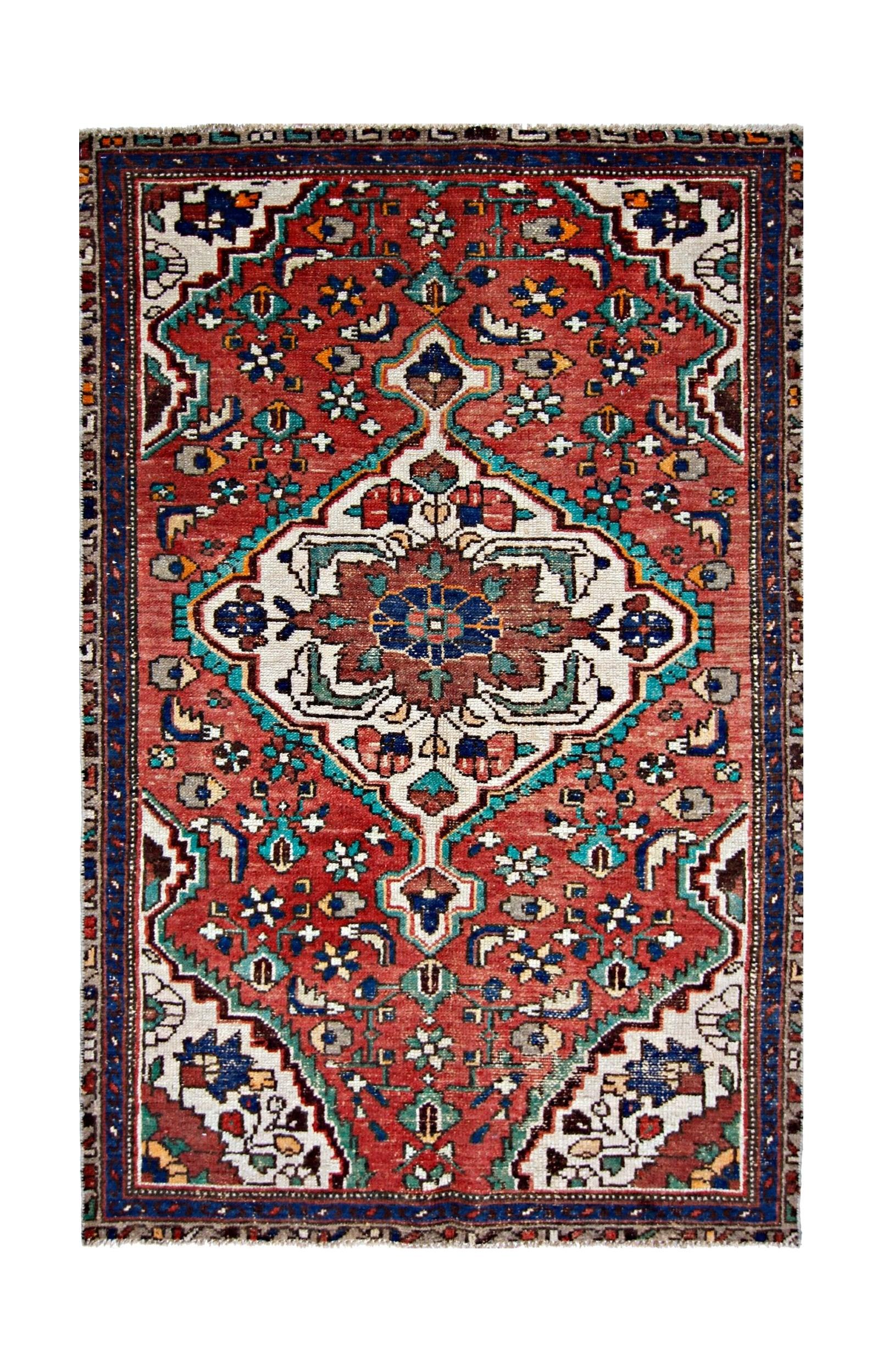 Handmade Vintage Persian Rug | 151 x 95 cm | 5' x 3'2" - Najaf Rugs & Textile