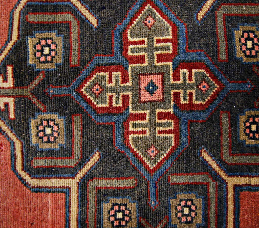 Handmade Vintage Persian Rug | 161 x 122 cm | 5'3" x 4' - Najaf Rugs & Textile